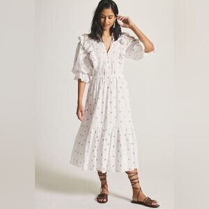 Magali Pascal Dobby Printed Midi Dress